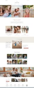 web design - photography website